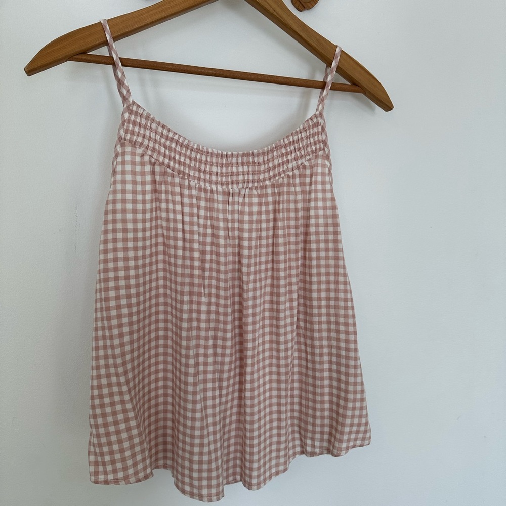 GENTLE FAWN Gingham Spaghetti Strap Top - Picture 2 of 3